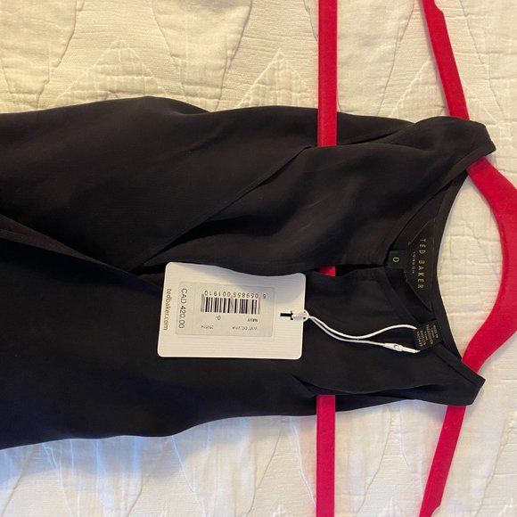 Ted Baker - Meriahh Halter Neck Jumpsuit With wrap Bodice - Picture 8 of 9